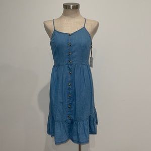 New! Jean look flirty summer dress Size Medium